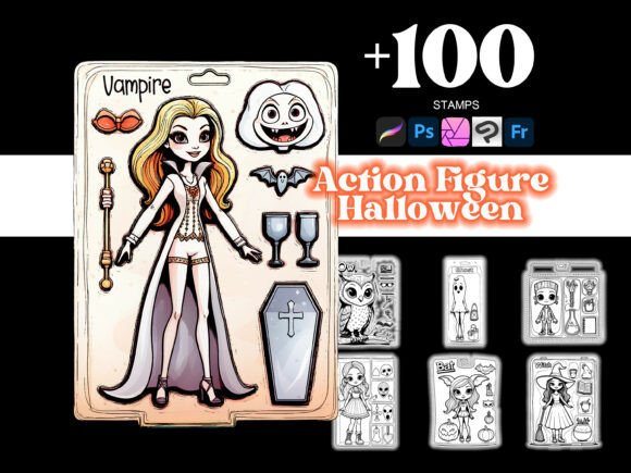 100 Action Figure Halloween Procreate: A Digital Asset Guide for Illustrators
