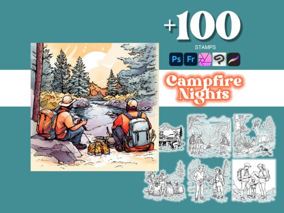 100 Campfire Nights Photoshop: Elevate Your Art with the Right Tools
