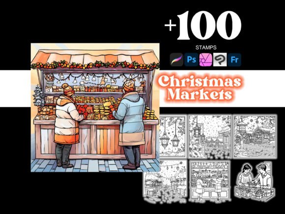 100 Christmas Markets Realistic Procreate: A Practical Creative Toolkit for Artists and Designers