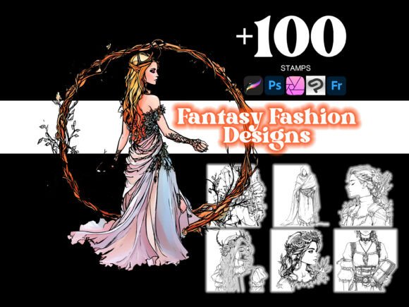 Fantasy Fashion Designs for Procreate: Elevate Your Digital Art