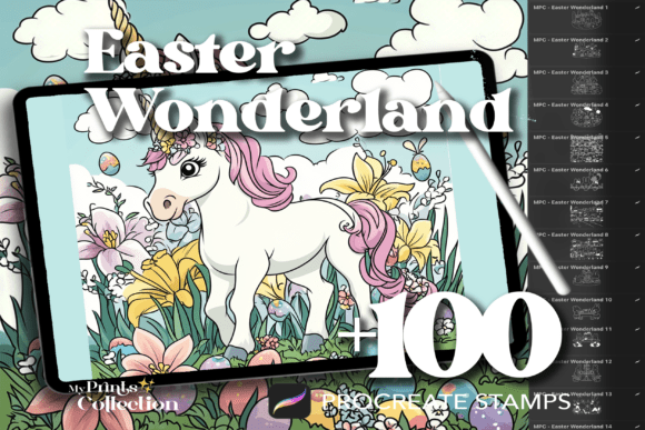 Integrating 100 Procreate Easter Wonderland Stamps into Professional Digital Workflows
