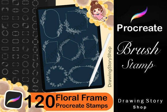 Unlocking Creativity: The 120 Procreate Floral Frame Stamp Bundle for Digital Artists and Entrepreneurs